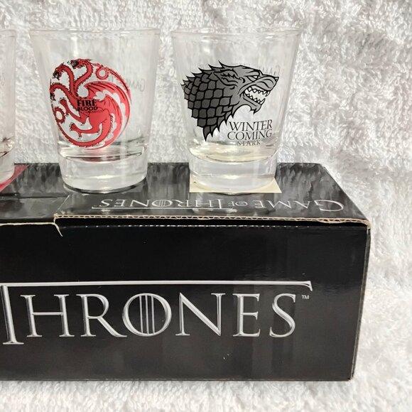 2015 Game of Thrones Shot Glass 4 Pack BNIB!! - Picture 3 of 7